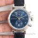 New Mens Replica IWC Da Vinci 42mm Deep Blue Black Leather Chronograph Watch - IW393402 (8)_th.jpg